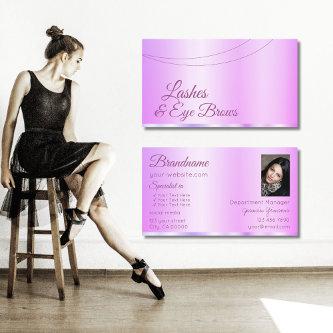 Pastel Pink Purple Glamorous with Photo Elegant