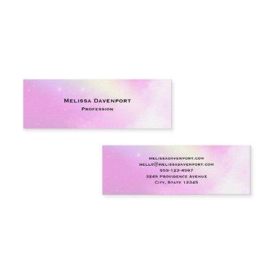 Pastel Pink Sky with Yellow Rainbow Mini