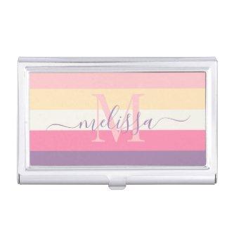 Pastel Pink White Yellow Purple Color Block   Case