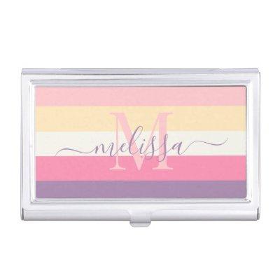Pastel Pink White Yellow Purple Color Block   Case