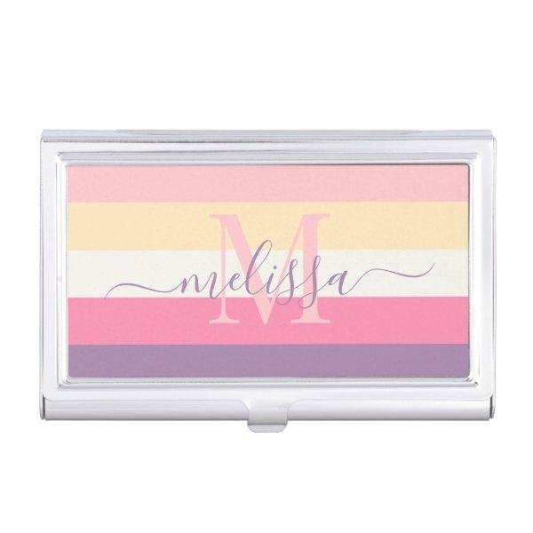 Pastel Pink White Yellow Purple Color Block   Case