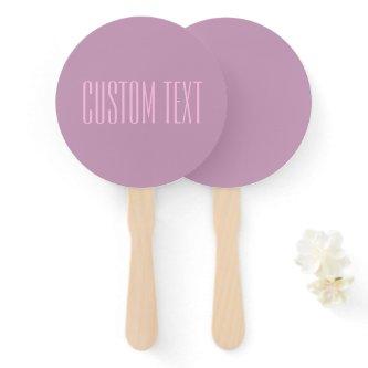 Pastel Purple & Light Pink | Modern Editable Text Hand Fan