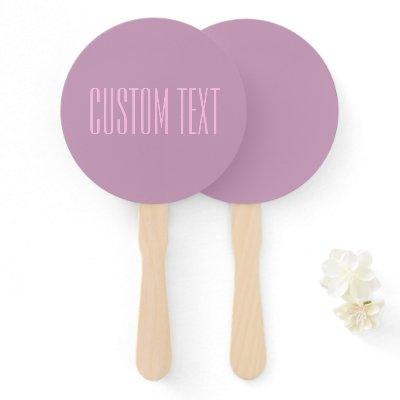 Pastel Purple & Light Pink | Modern Editable Text Hand Fan