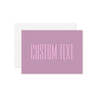Pastel Purple & Light Pink | Modern Editable Text Note Card