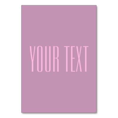Pastel Purple & Light Pink | Modern Editable Text Table Number