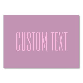 Pastel Purple & Light Pink | Modern Editable Text Table Number