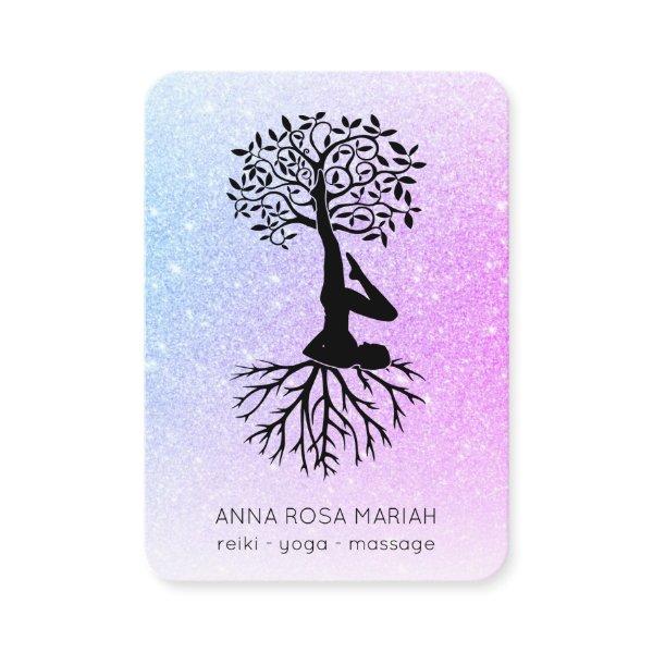 *~*  Pastel QR Man Tree of Life Yoga Woman