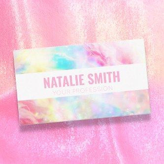 Pastel Rainbow Galaxy Marble Modern Colorful Bold