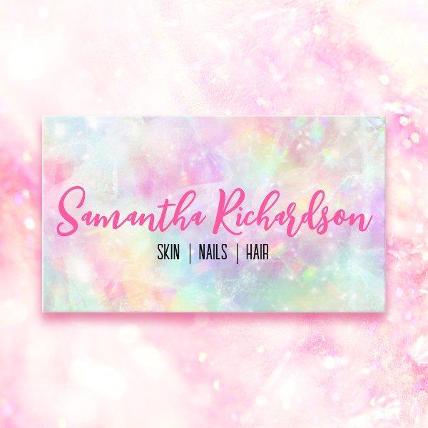 Pastel Rainbow Iridescent Holographic Opal Crystal