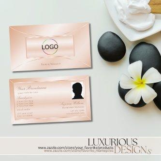 Pastel Rose Coral with Logo and Photo Eye Catching