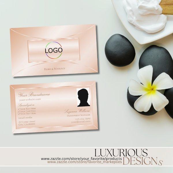 Pastel Rose Coral with Logo and Photo Eye Catching