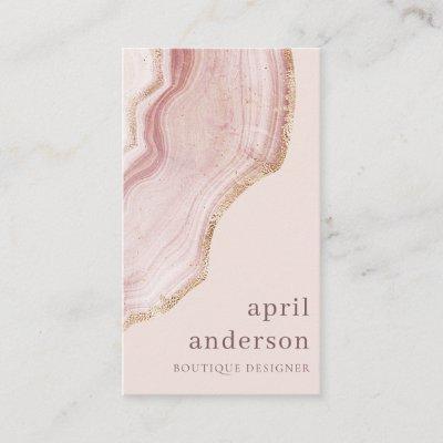 Pastel Soft Blush Rose Gold Agate Marble Texture