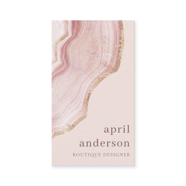 Pastel Soft Blush Rose Gold Agate Marble Texture