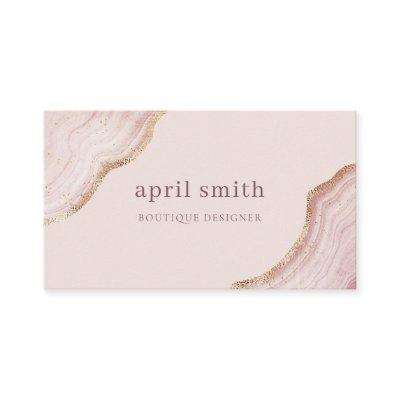Pastel Soft Blush Rose Gold Agate Marble Texture