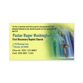 Pastor or Deacon Cross waterfall Church Business C