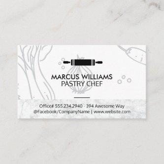 Pastry Chef | Rolling Pin | Marble Food Background