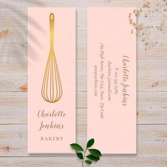 Patisserie Chef Blush Pink Gold Whisk Mini