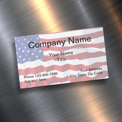Patriotic American Business Magnets