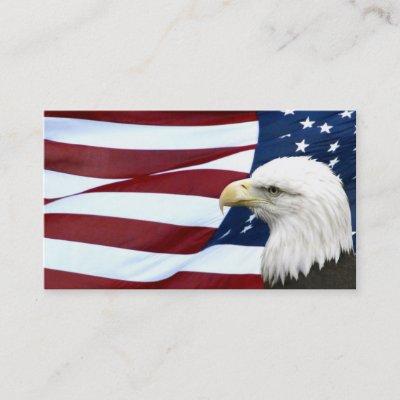 Patriotic American business or profile card