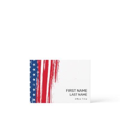 Patriotic American Flag Red Political Campaign