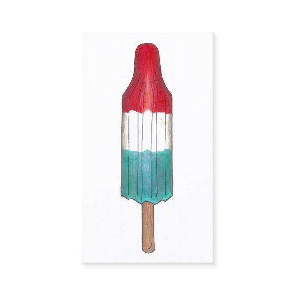 Patriotic Fireworks Rocket Pop Popsicle USA July 4