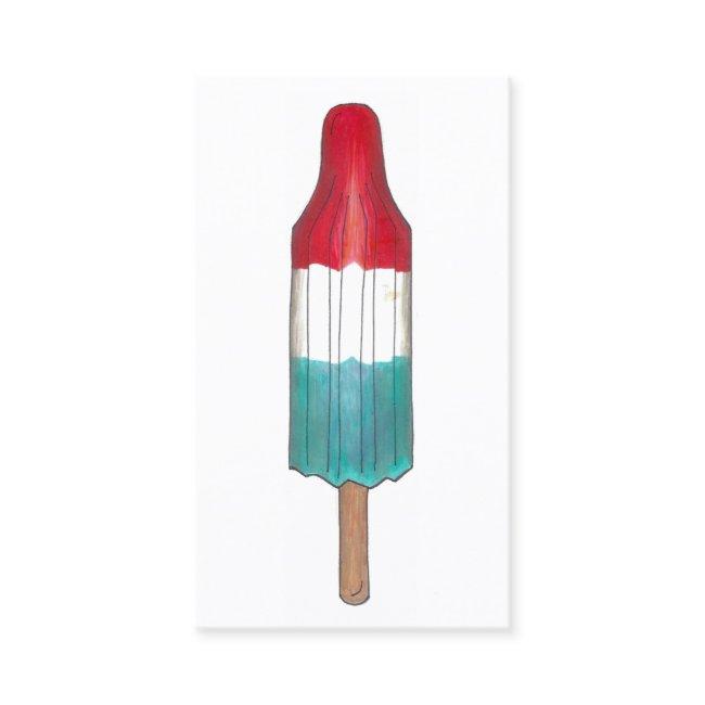 Patriotic Fireworks Rocket Pop Popsicle USA July 4