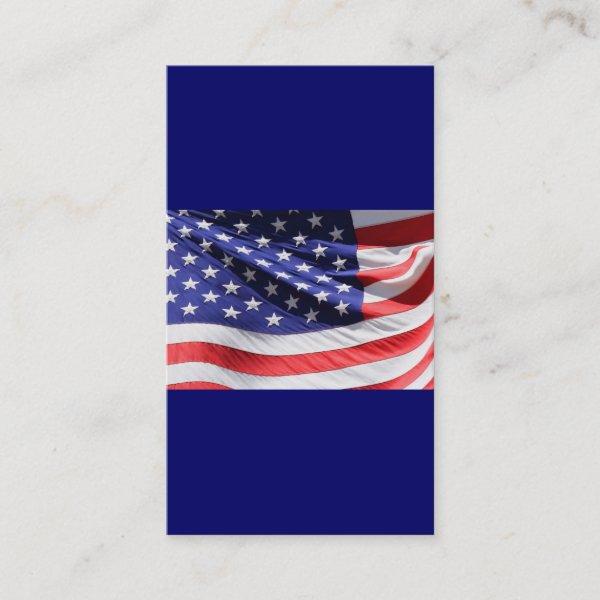 Patriotic Red White and Blue USA American Flag