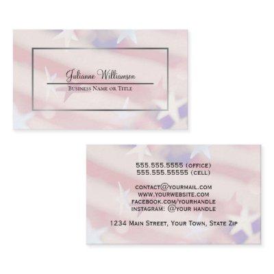 Patriotic Stars and Stripes Watermark Simple