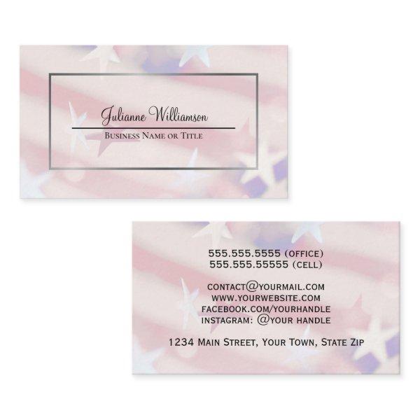 Patriotic Stars and Stripes Watermark Simple