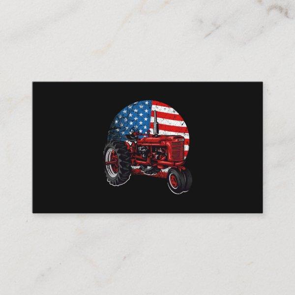Patriotic Tractor American Flag Shirt Tractor Farm