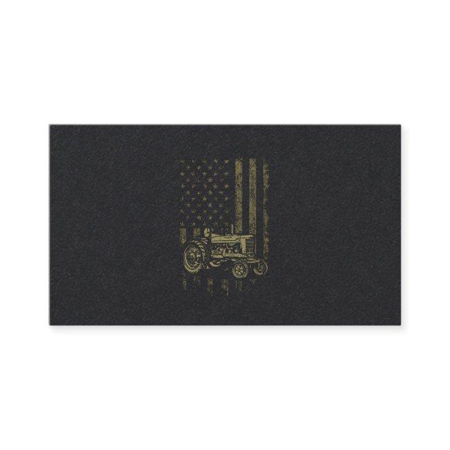 Patriotic Tractor American Flag Tractor Farm Men