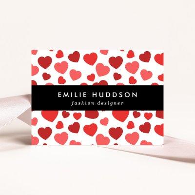 Pattern Of Hearts, Red Hearts, Hearts Pattern