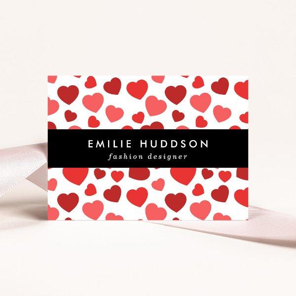 Pattern Of Hearts, Red Hearts, Hearts Pattern