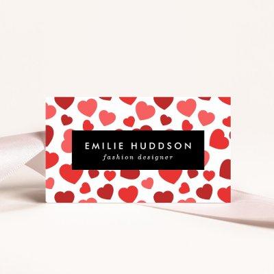 Pattern Of Hearts, Red Hearts, Hearts Pattern