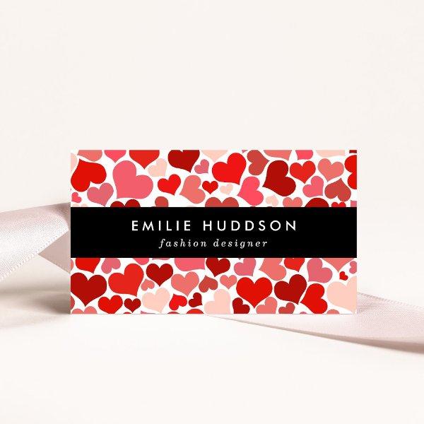 Pattern Of Hearts, Red Hearts, Love