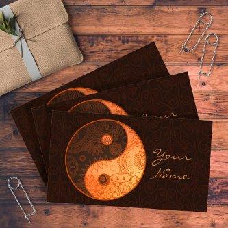 Patterned Yin Yang Gold ID325