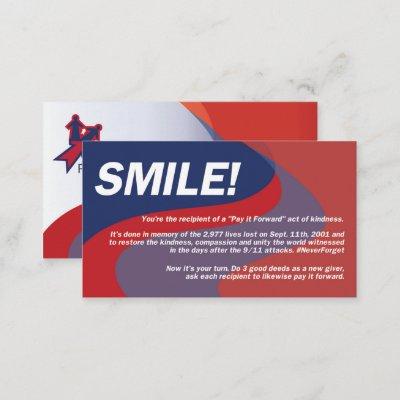 Pay It Forward 911 Smile Cards!