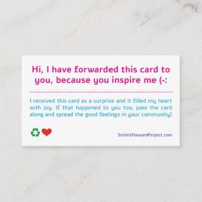 Pay it Forward Cards