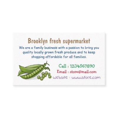 Pea cartoon illustration