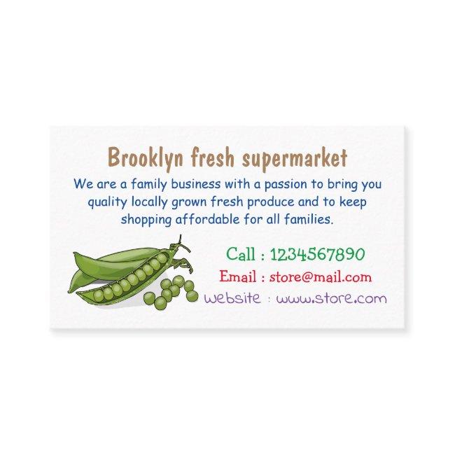 Pea cartoon illustration