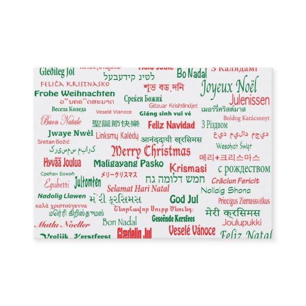 Peace Coexist Happy Merry Christmas Many Languages