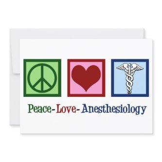 Peace Love Anesthesiology Office Holiday Card