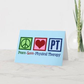 Peace Love Physical Therapy Card