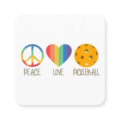 Peace Love Pickleball  Square