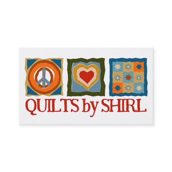 Peace love quilt hippie quilter quilting blocks