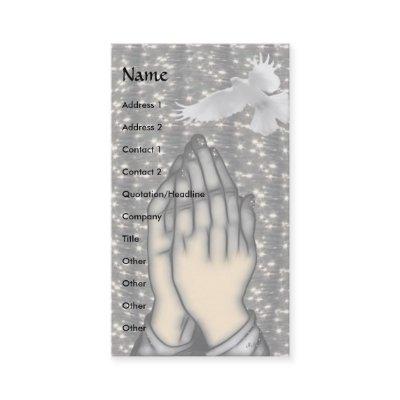 Peace! Please!  business-card template