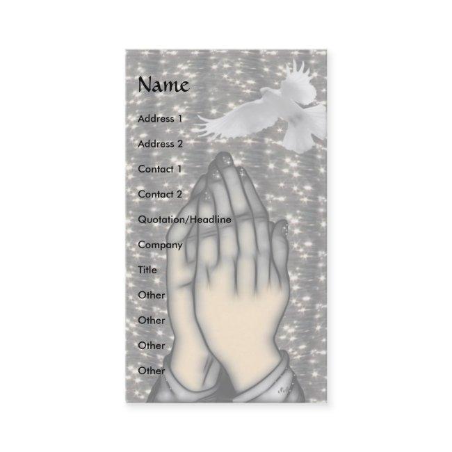 Peace! Please! business-card template