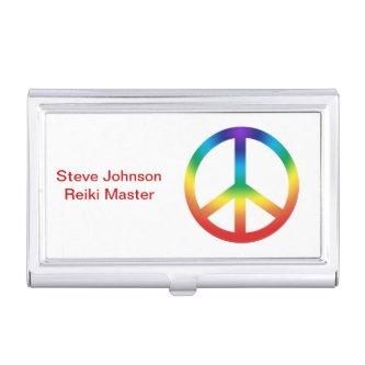 Peace Sign in Rainbow colors  Holder