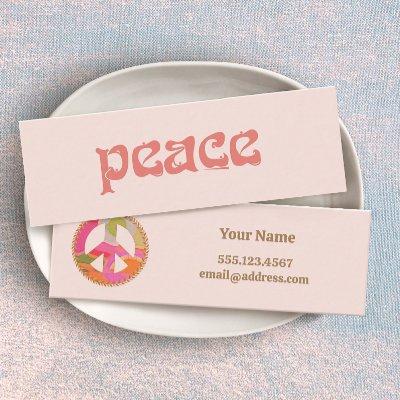 Peace Sign Mini Profile Card