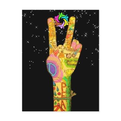 Peace, Unity, Teamwork Postcard
